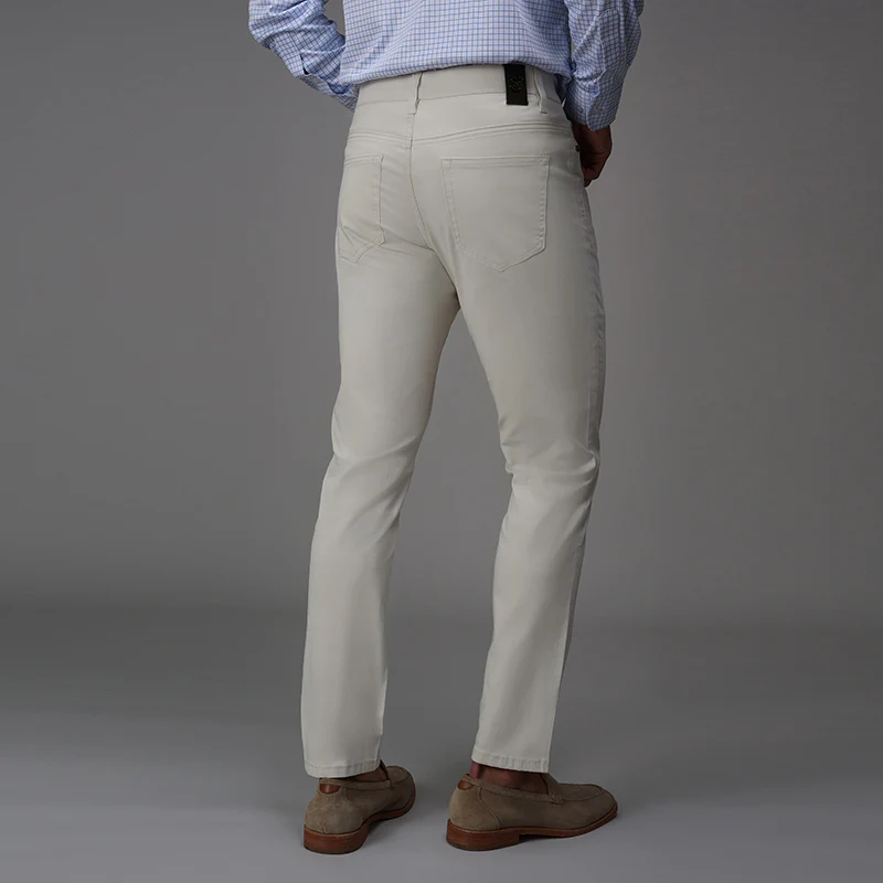 CEO Chino Five Pocket Cotton Stretch Pants Stone - Image 4