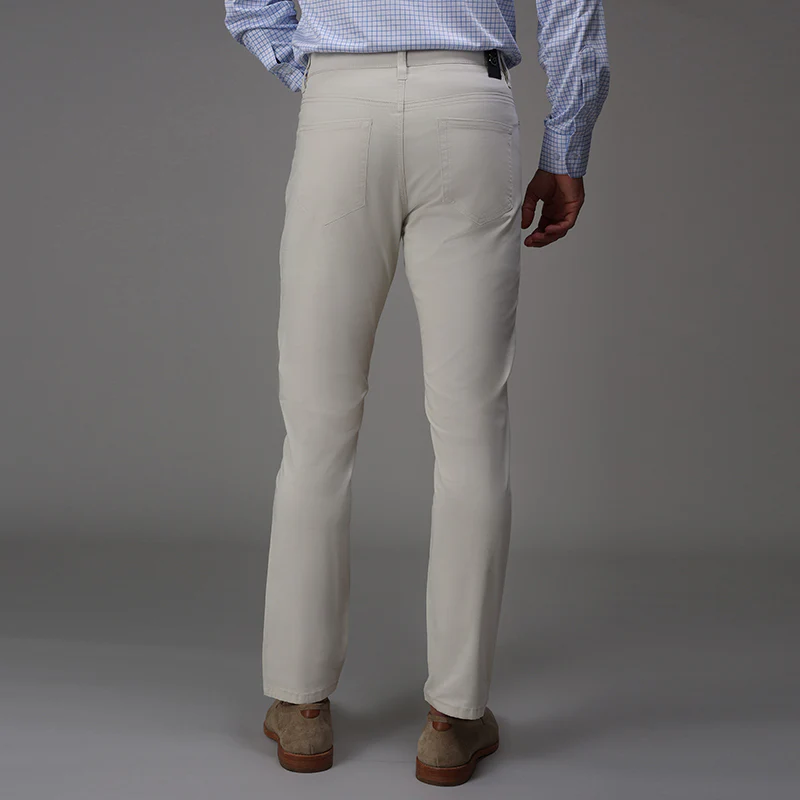 CEO Chino Five Pocket Cotton Stretch Pants Stone - Image 6