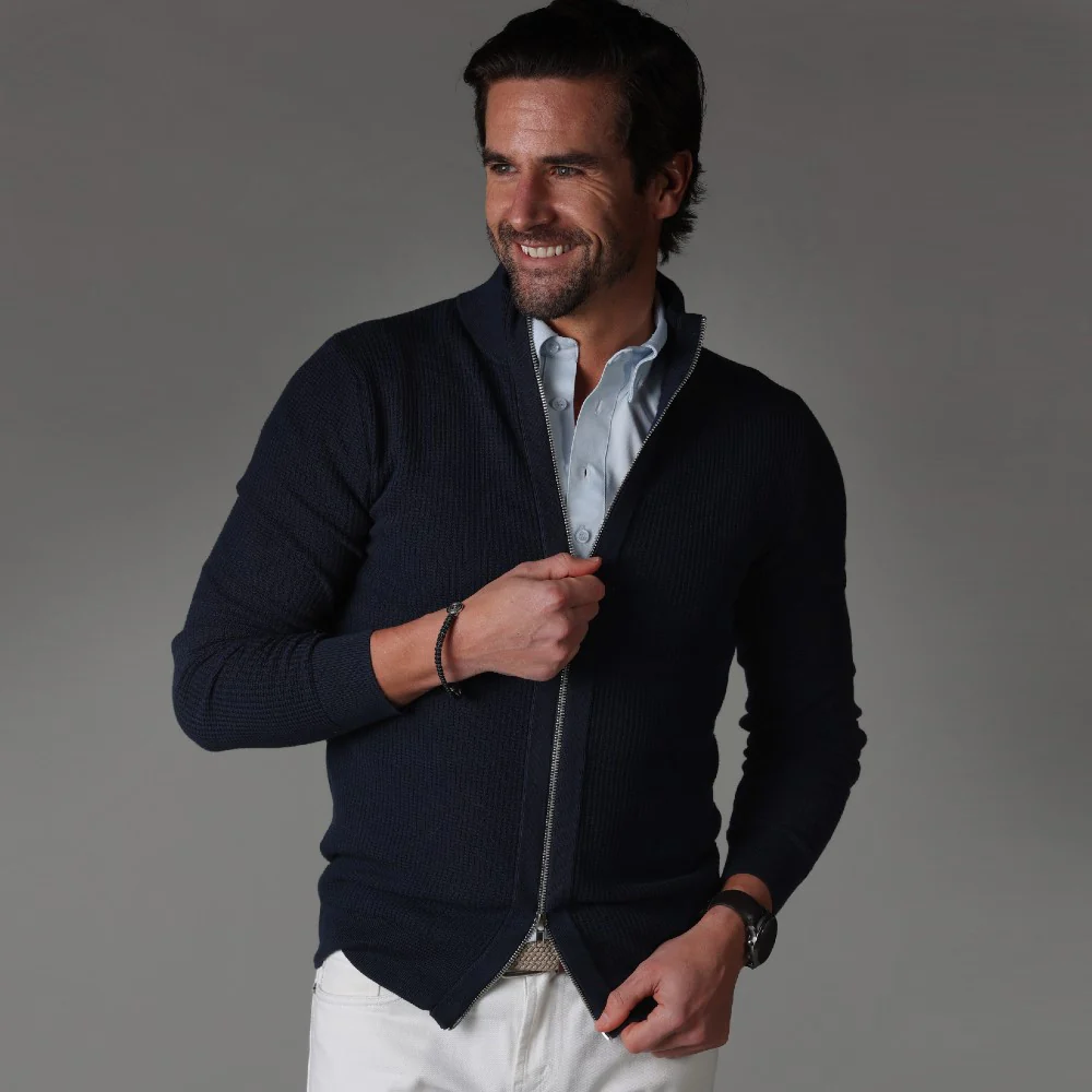 Oxford Button Down Collar Polo Light Blue - Image 3
