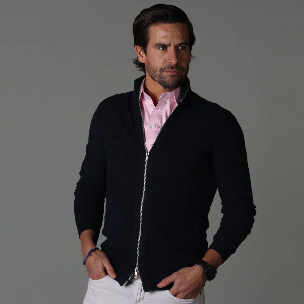 Semi-Spread Collar Polo Pink - Image 6