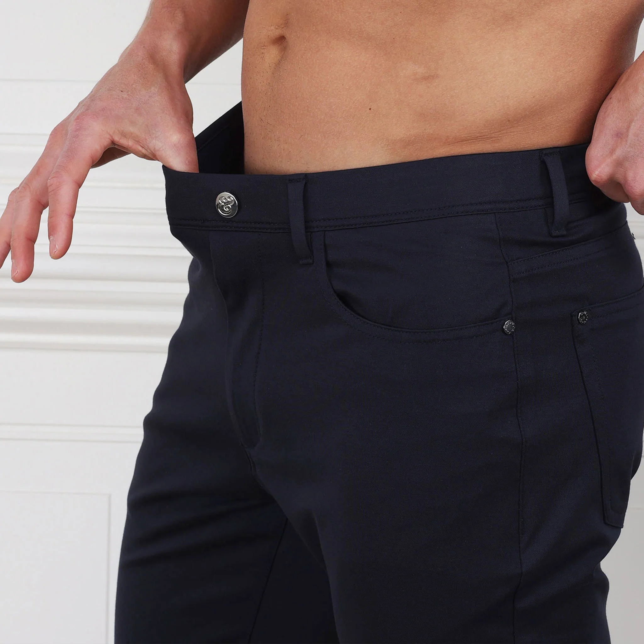 Velocity Pull-On Performance Pants Navy - Image 3